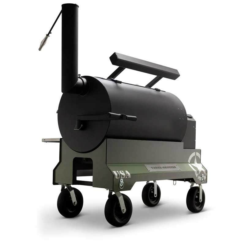 Yoder Smokers YS1500 Competition Cart Magnetic Wrap - Military Green - Image 7