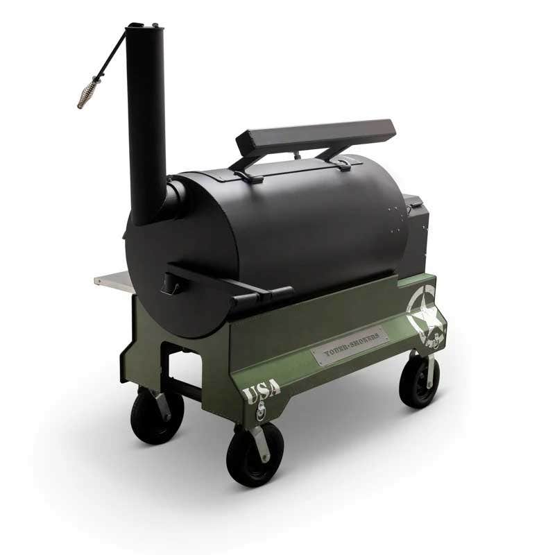 Yoder Smokers YS1500 Competition Cart Magnetic Wrap - Military Green - Image 8
