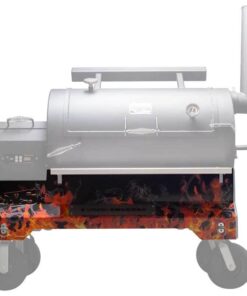 Yoder Smokers YS1500 Competition Cart Magnetic Wrap - Orange Flames