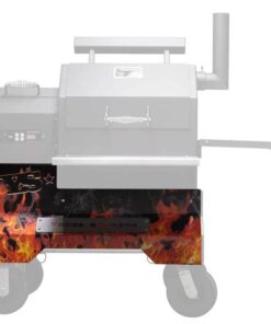 Yoder Smokers YS480 Competition Cart Magnetic Wrap - Orange Flames
