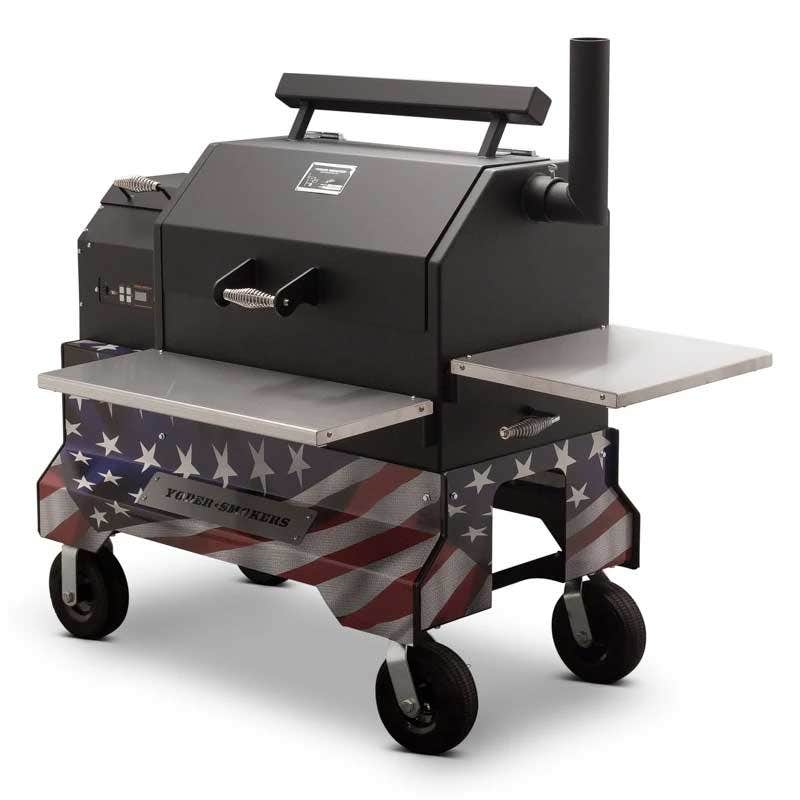Yoder Smokers YS640 Competition Cart Magnetic Wrap - American Flag - Image 2