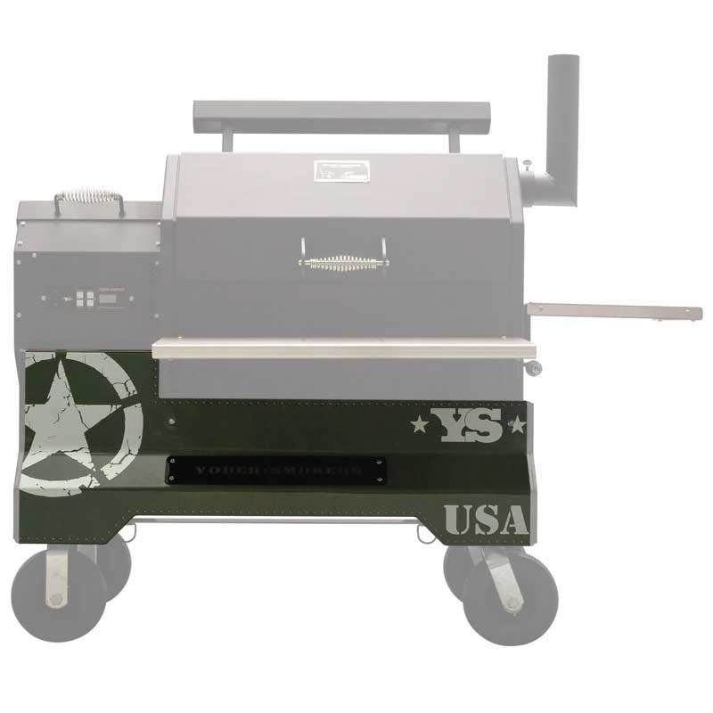 Yoder Smokers YS640 Competition Cart Magnetic Wrap - Military Green