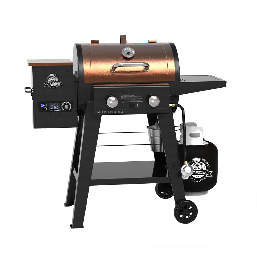 Mile Hybrid Wood Pellet/Gas Combo Grill